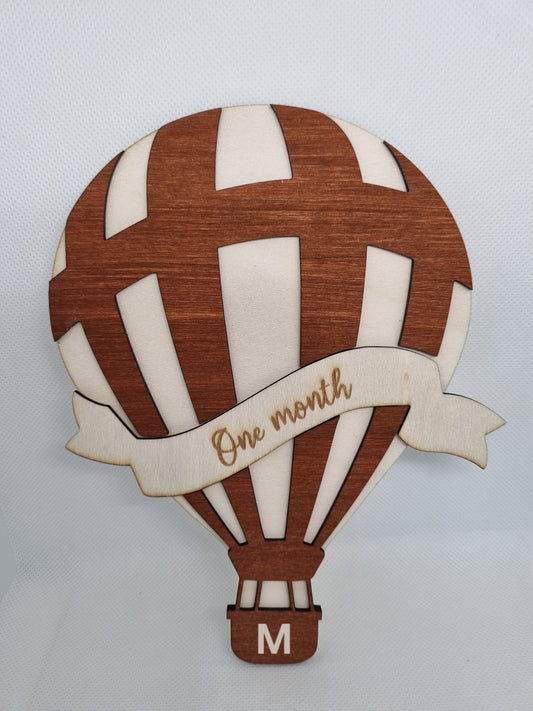 Hot Air Balloon Milestone Cards