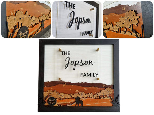 Fully Customised Family Name Sign